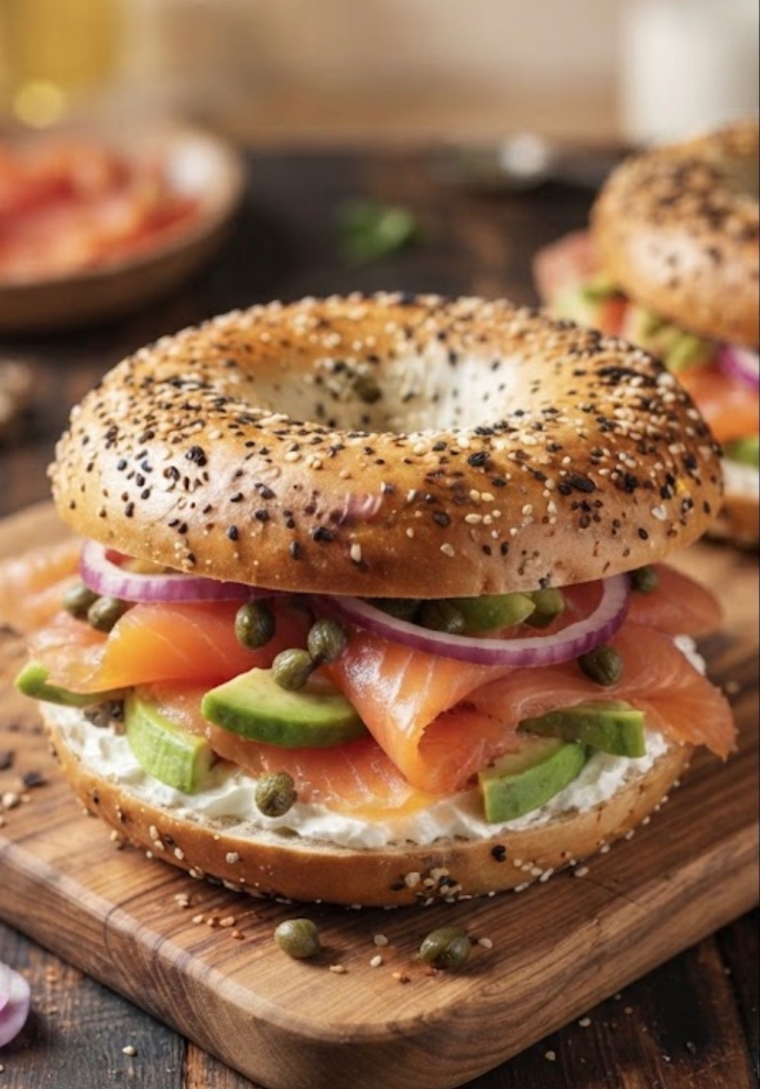 Un délicieux bagel frais Art's &amp; Bagels à Bruxelles